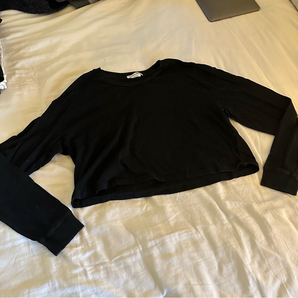 Reformation long sleeve crop top
